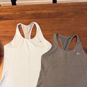 Under Armour Women's Tank Tops - light blue and Gray Bundle Size Small